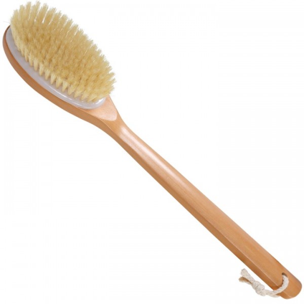 YISHUN Shower Brush with Natural Bristle - Long Ba...