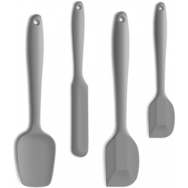 YISHUN 4 Piece Silicone Spatula Set, Flexible Heat...