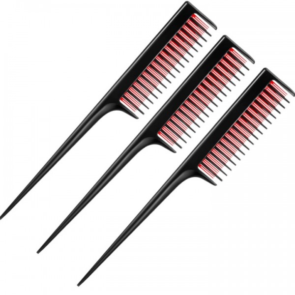 YISHUN 3 Piece Triple Teasing Comb, Rat Tail Combs...