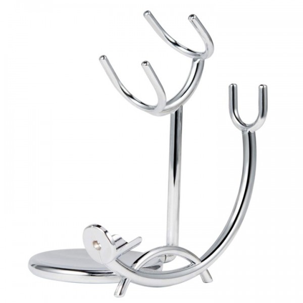 YISHUN Shaving Razor and Brush Stand, Stainless St...